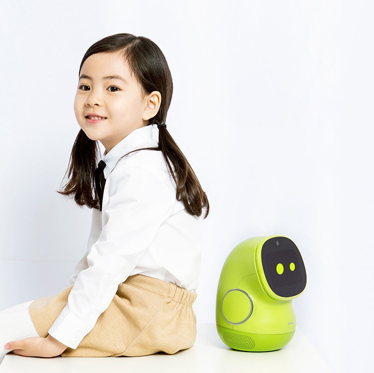Original Pudding BeanQ Smart Robot Mobile Version Learning English Video Call Early Education Machine - Green