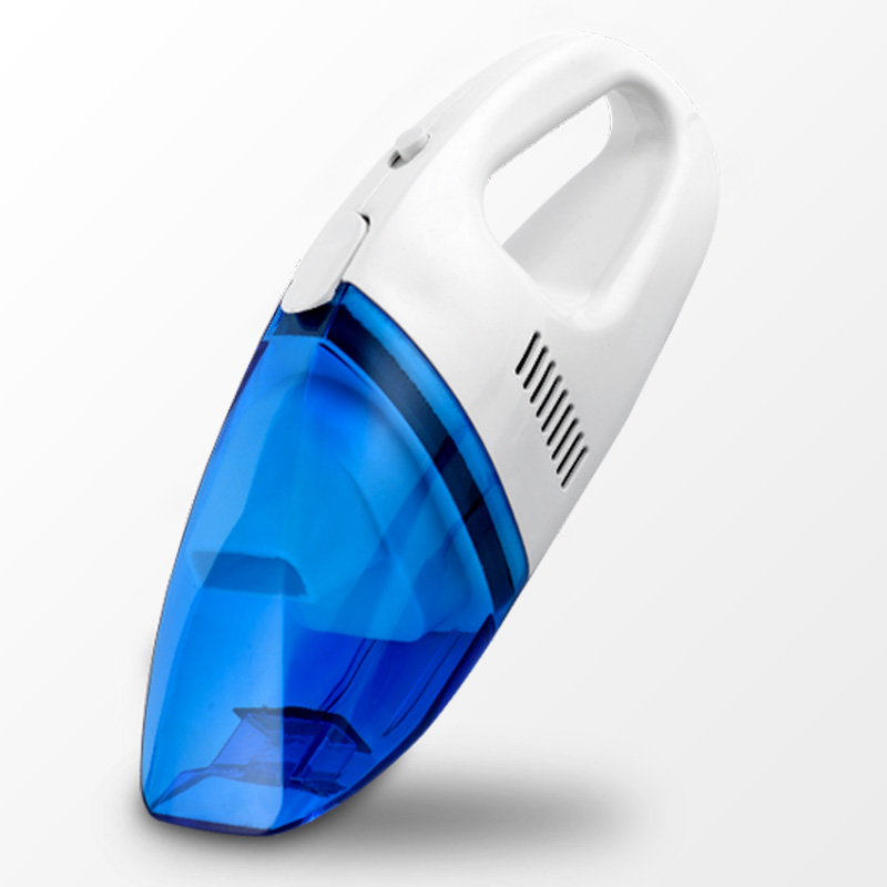 Car Vacuum Cleaner 60W Dual-use Portable Handheld Lightweight Auto Cleaner - Blue
