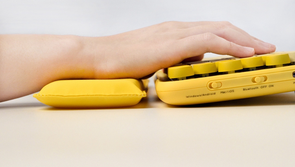Mijia Youpin LoFree Dot Bluetooth Mechanical Keyboard B.Duck Little Yellow Duck Three-Piece Backlight - Yellow