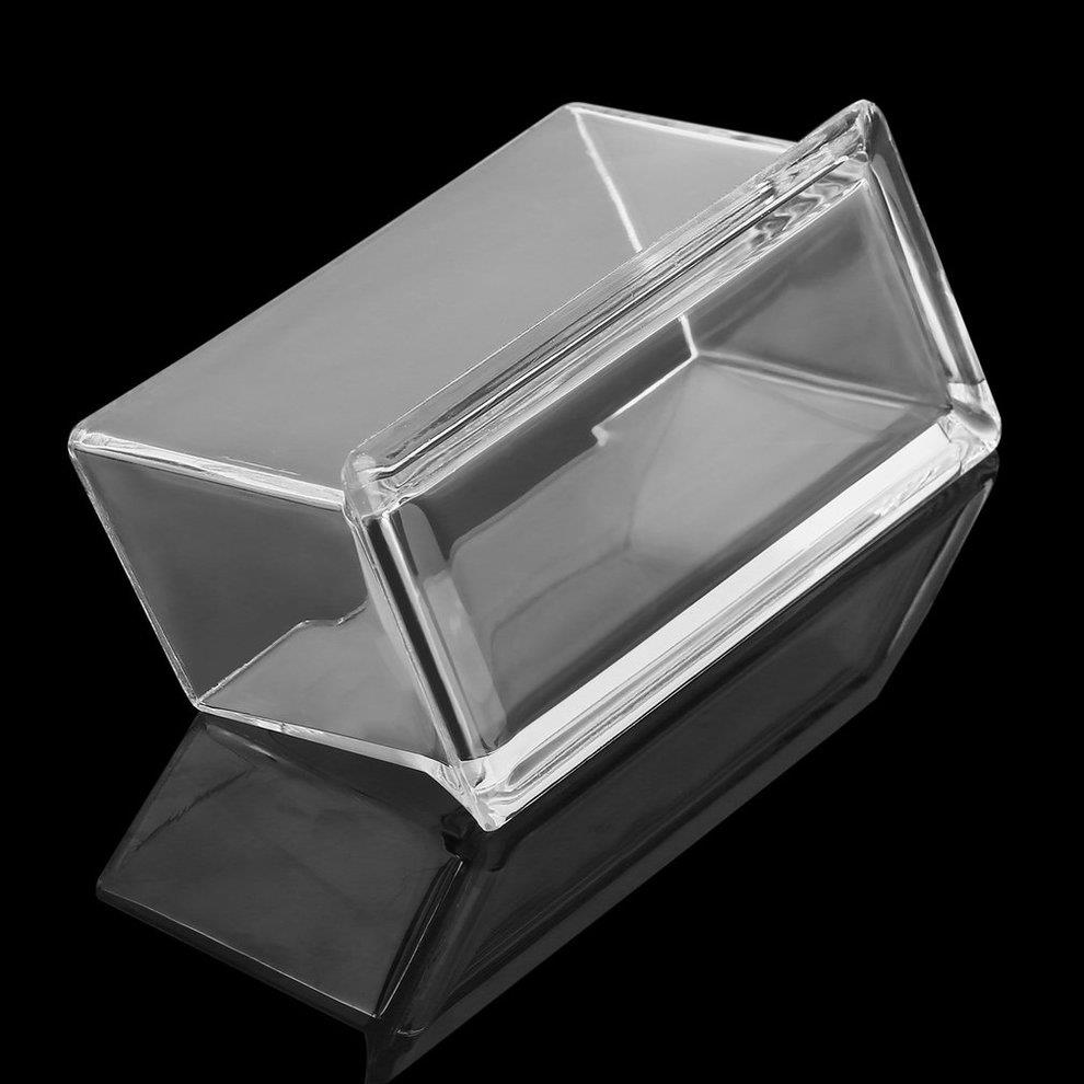 Clear Desktop Business Card Holder Display Stand Acrylic Plastic Desk Shelf