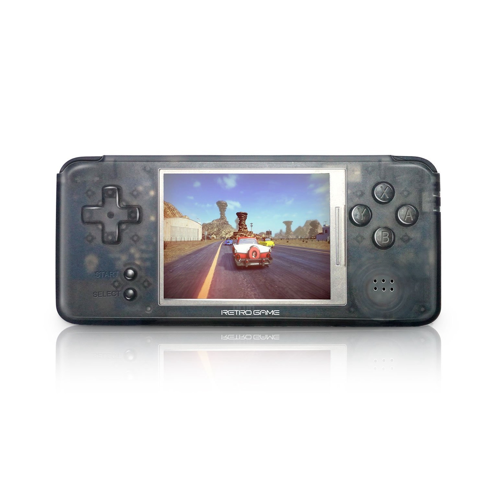 Coolbaby RS-97 Retro Handheld Game Console Built-in Simulator and Thousands Games Support FC GBA MD - Transparent Black