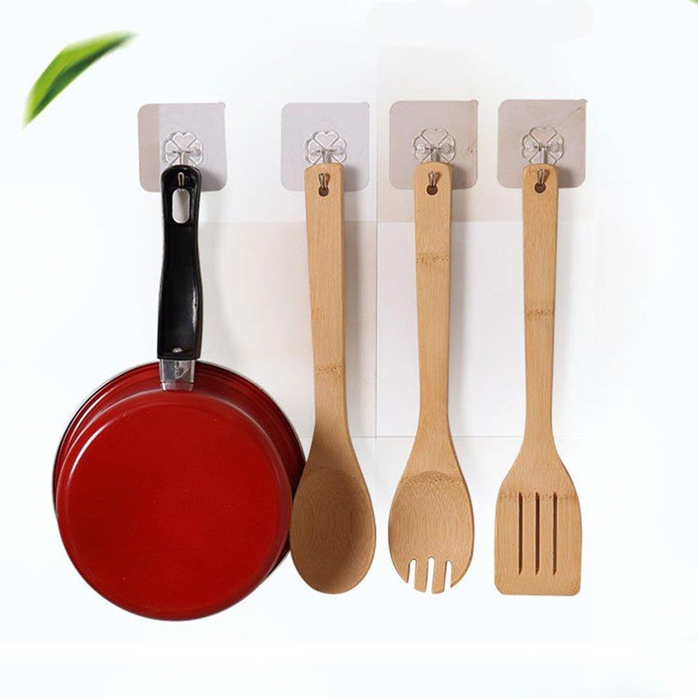Adhesive Waterproof Hook Wall Hook Kitchen Bathroom Wall Hanger Organizer