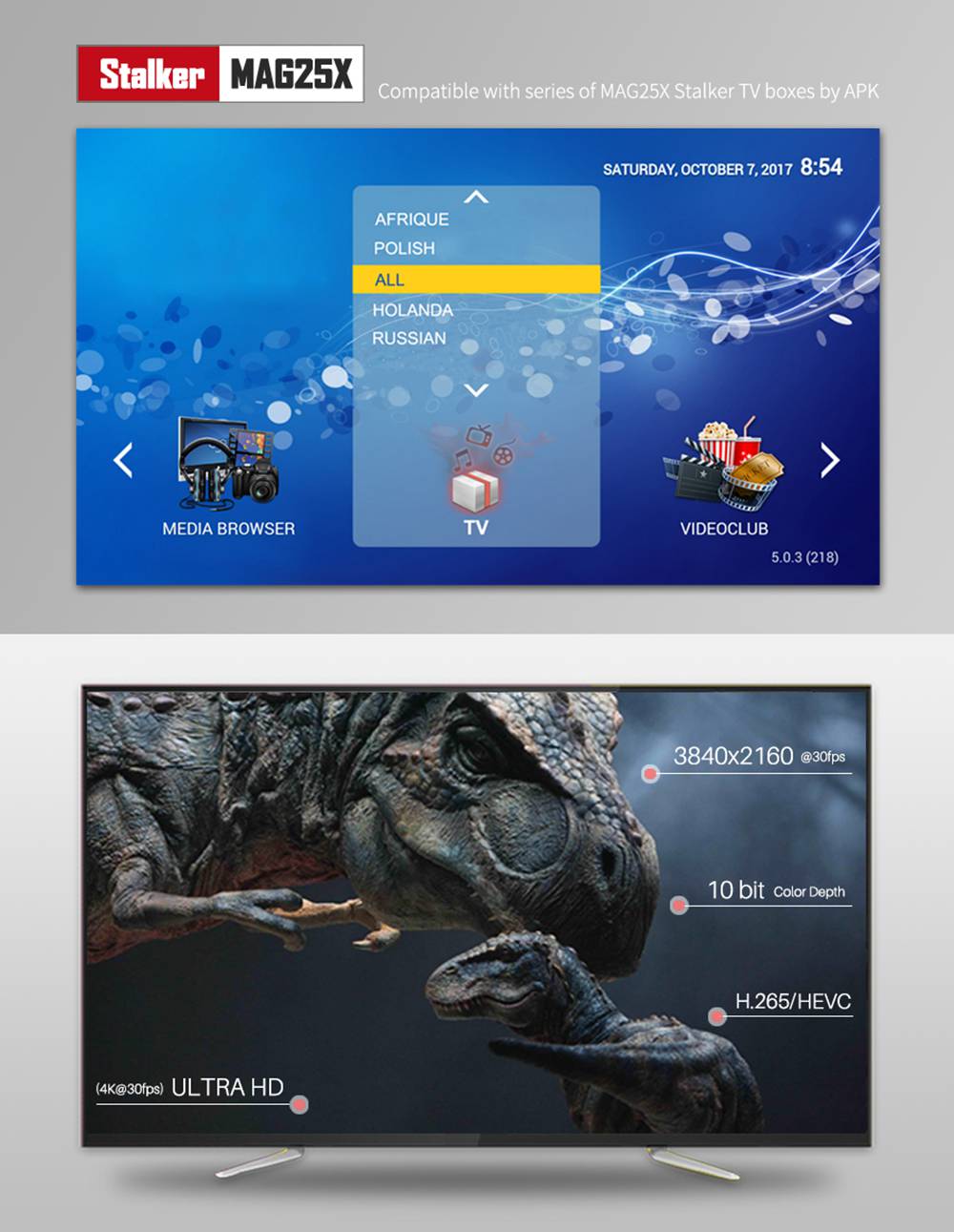 M8S PLUS W Amlogic S905W Android 7.1 KODI 17.4 1GB/8GB Support MAG25X Stalker 4K TV BOX 2.4G WIFI