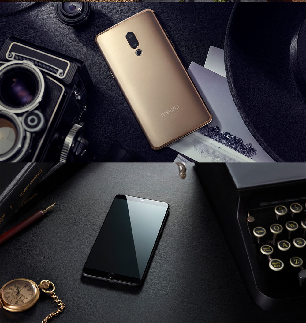 Meizu 15 Plus 5.95 Inch 4G LTE 2K Screen Smartphone Exynos 8895 6GB 64GB 20.0MP+12.0MP Dual Rear Cameras Touch ID Fast Charging Type-C OTG - Black