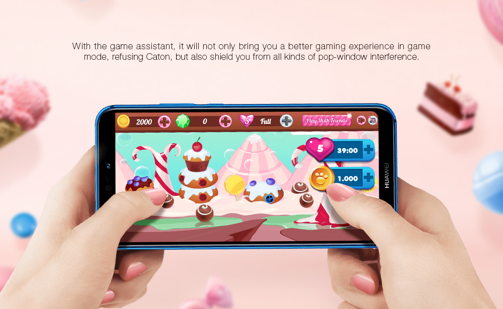HUAWEI Nova 3e 5.84 Inch Smartphone Kirin 659 4GB 64GB 16.0MP+2.0MP Dual Rear Cameras Android 8.0 Touch ID - Blue