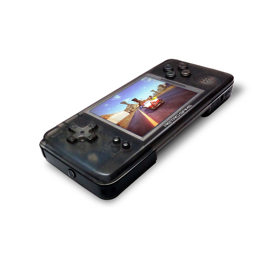 Coolbaby RS-97 Retro Handheld Game Console Built-in Simulator and Thousands Games Support FC GBA MD - Transparent Black