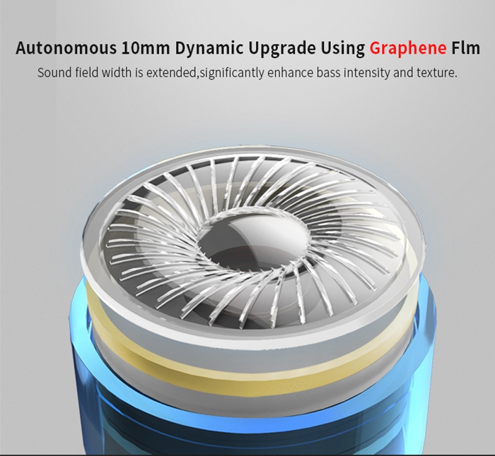 KZ ES4 HiFi Balanced Armature Dynamic Driver Hybrid Earphone Noise Cancelling Heavy Bass Headphone - Cyan