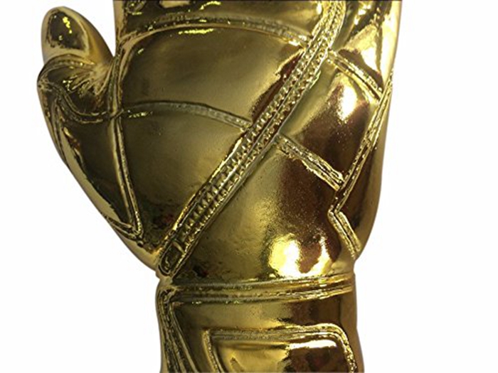 12" Height Soccer Football Resin Goalkeeper Golden Glove Award World Cup Trophy Decoration - Gold