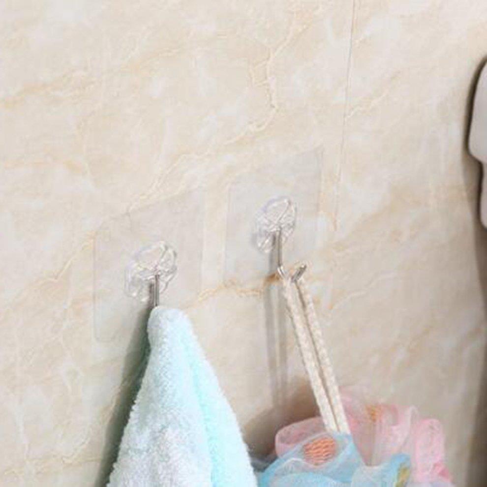 Adhesive Waterproof Hook Wall Hook Kitchen Bathroom Wall Hanger Organizer