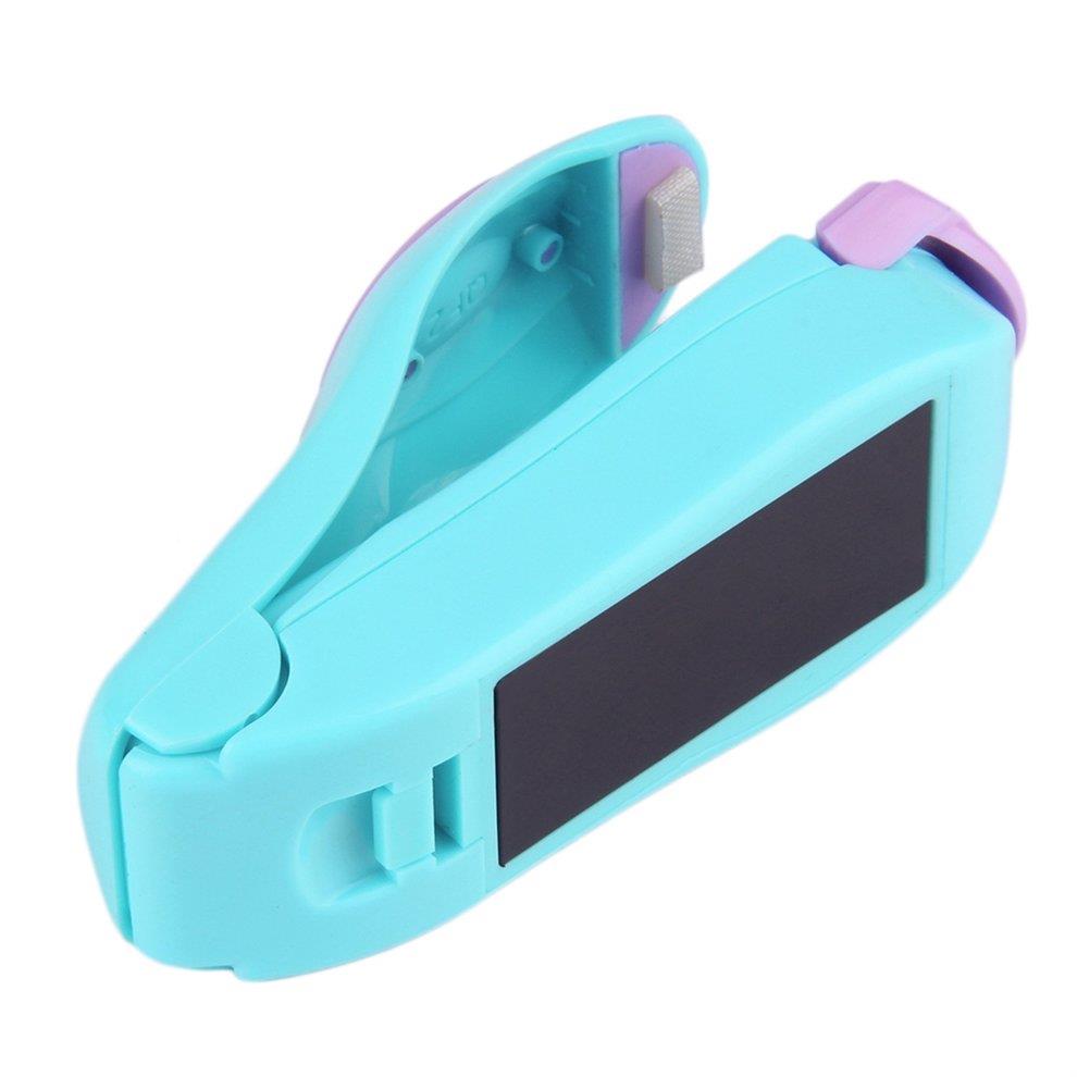 Mini Portable Handheld Heat Sealing Machine Bag Sealer Seal Tool - Blue + Purple