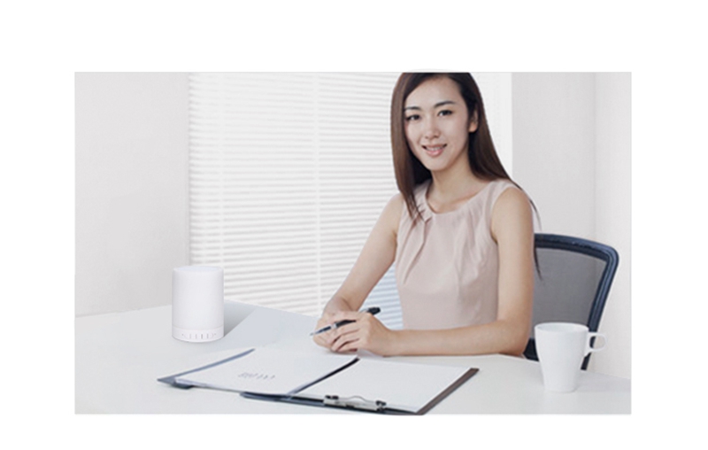 Geekbes S17A Cylindrical Smart Music Light Bluetooth 3.0 APP Control 3.5mm USB Smart Touch Adjustment 6 Ambient Lights 3 White Lights - White