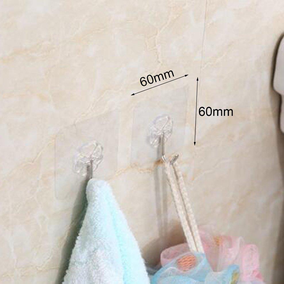 Adhesive Waterproof Hook Wall Hook Kitchen Bathroom Wall Hanger Organizer
