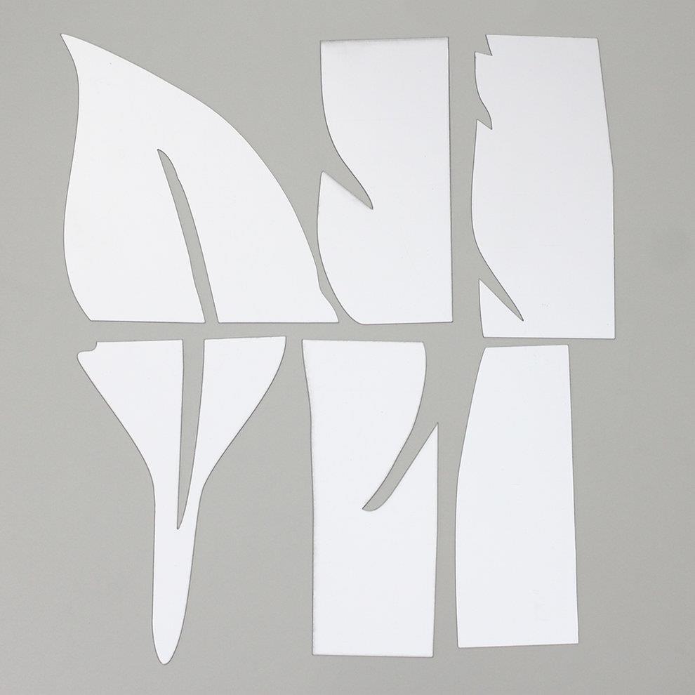 Beautiful Feather Shape Wall Sticker Home 3D Mirror Wall Decorative Stickers
