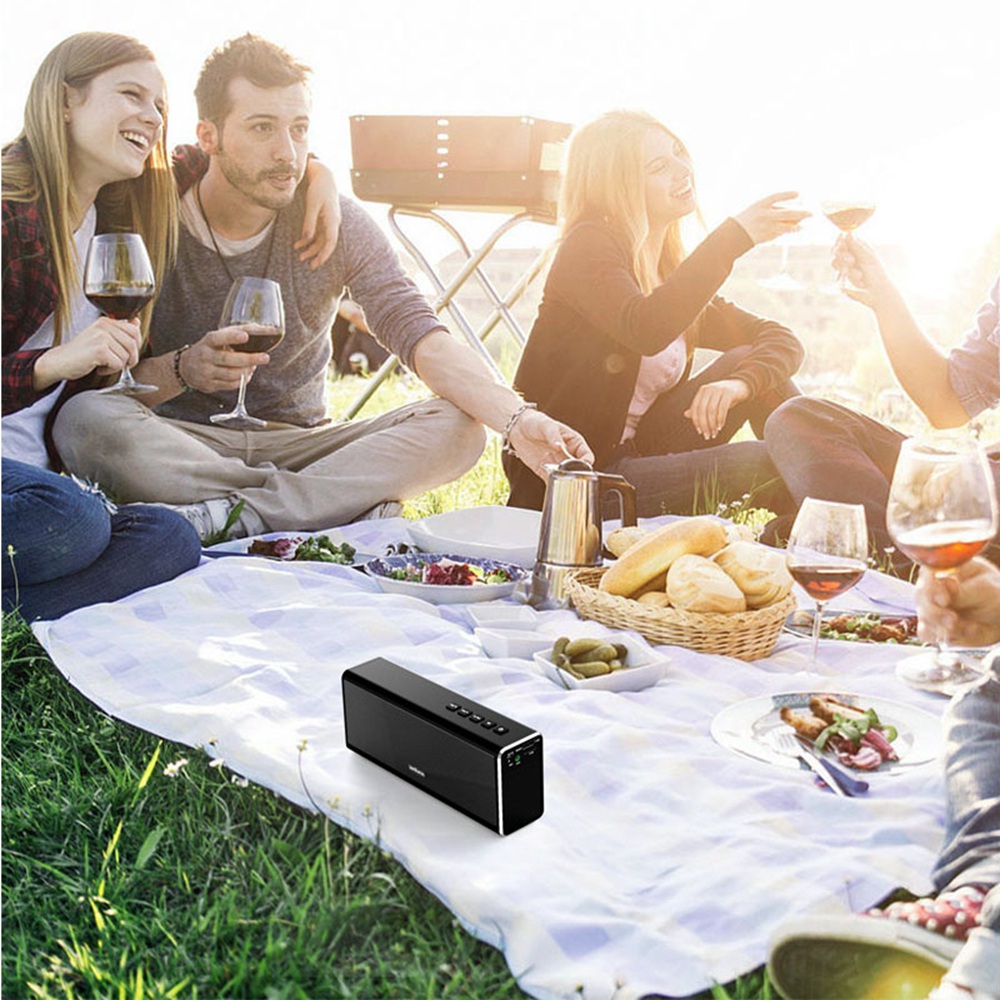 Haynie PN-19 Bluetooth Speaker Super Bass 20W 4000mAh Battery Portable Metal HIFI - Black