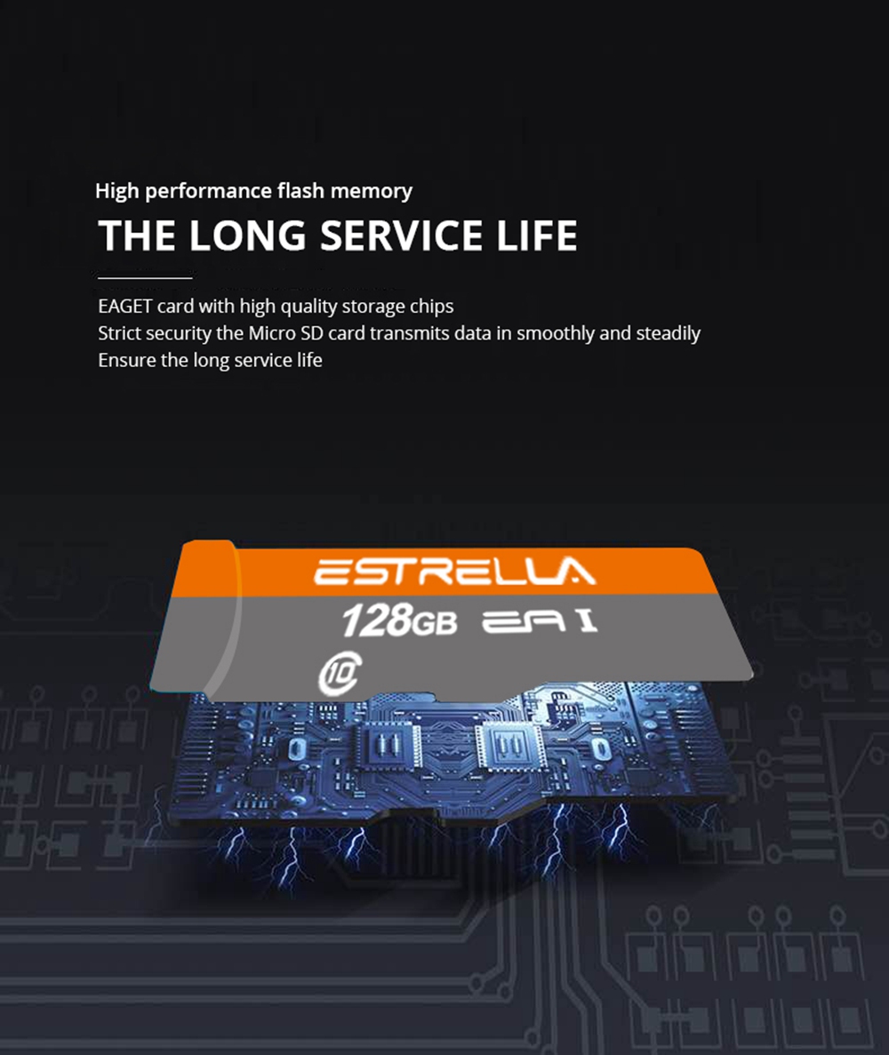 ESTRELLA Class10 SDHC Micro SD External Memory Card TF Card Rooster Year Edition for Phones Tablets - 64GB