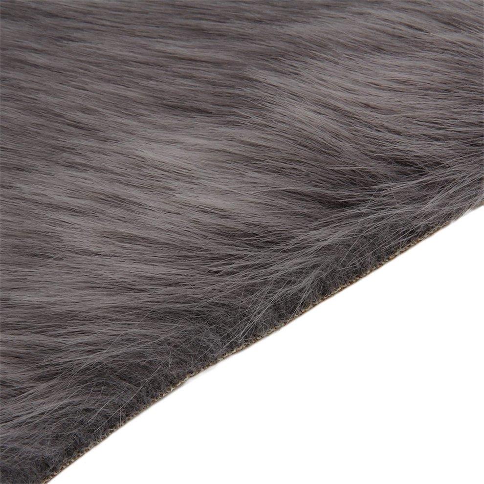 Super Soft Faux Sheepskin Sofa Cover Warm Hairy Carpet Seat Pad Fluffy Rugs