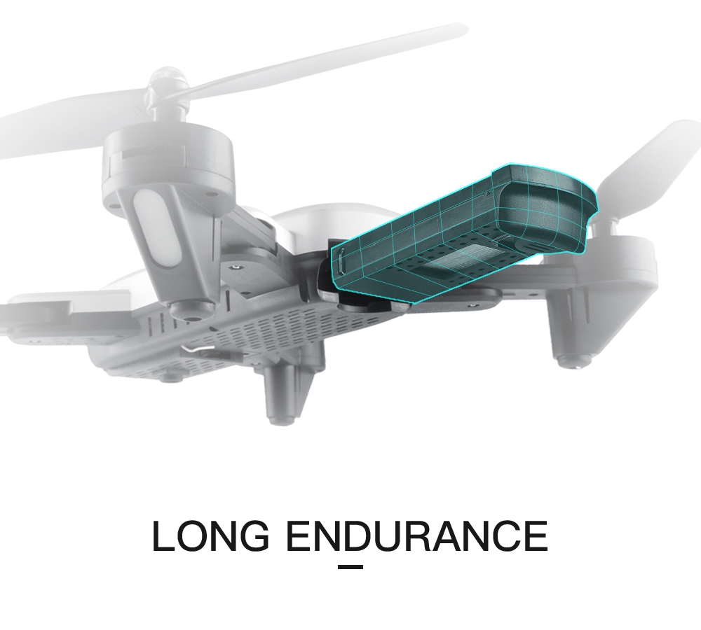 SG700 Wifi FPV Foldable RC Drone with Optical Flow Positioning 2MP HD Camera RTF - White