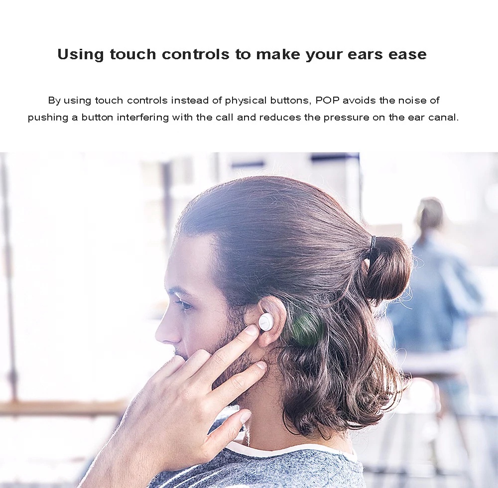 Original MEIZU POP True Wireless Bluetooth Earphones In-ear Earbuds - White