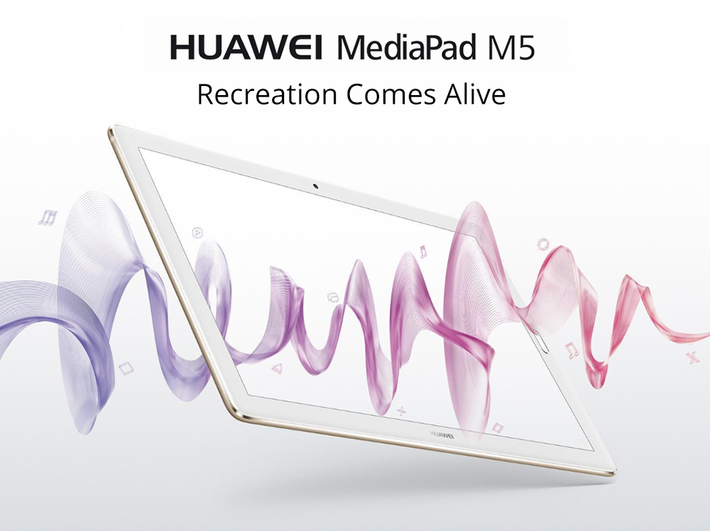 Huawei M5 WiFi Tablet PC Hisilicon Kirin 960s Octa Core 10.8" IPS 2K Screen 2560*1600 Android 8.0 4GB RAM 64GB ROM - Gold