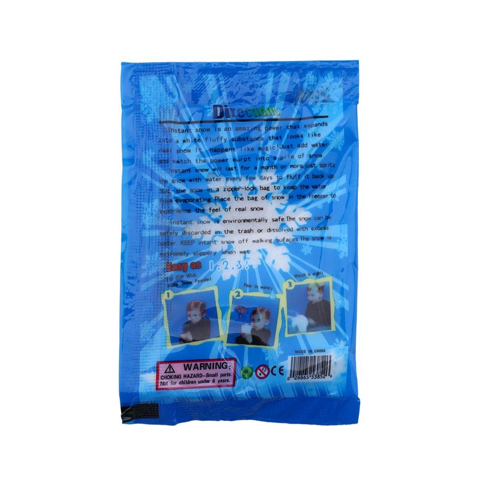 Fashion Christmas 10Pcs Fake Magic Instant Artificial Snow Scene Play Frozen