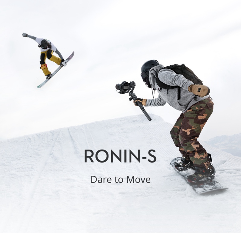 DJI RONIN-S 3-Axis Brushless Handheld Gimbal for Mirrorless DSLR Camera - Single Handheld