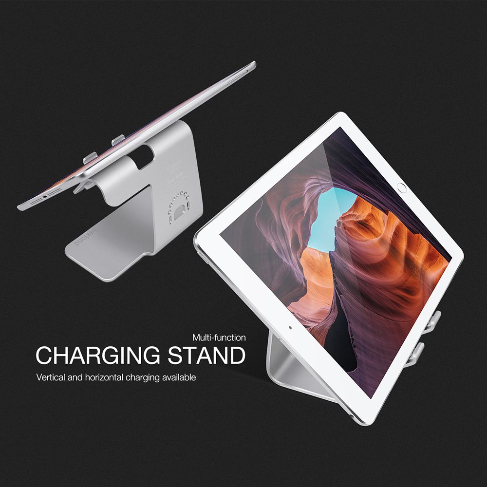Bestand H02 2-in-1 Phones Watches Stand Suitable With iWatch Perfect Cable Management - Silver
