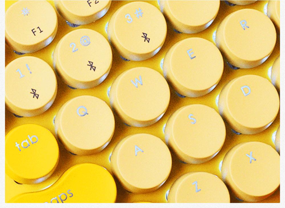Mijia Youpin LoFree Dot Bluetooth Mechanical Keyboard B.Duck Little Yellow Duck Three-Piece Backlight - Yellow