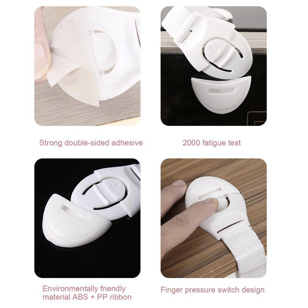 Children Anti Open Drawer Lock Multifunction Baby Anti Pinch Hand Cabinet Lock