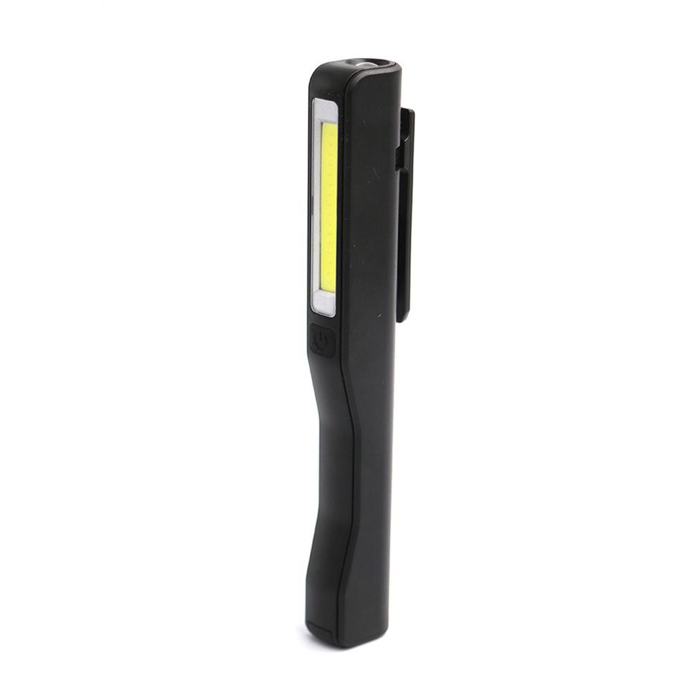 Rechargeable Work Light COB Portable Lights With Magnetic Base LED Flashlight Inspection Lamp For Car Repair - Black