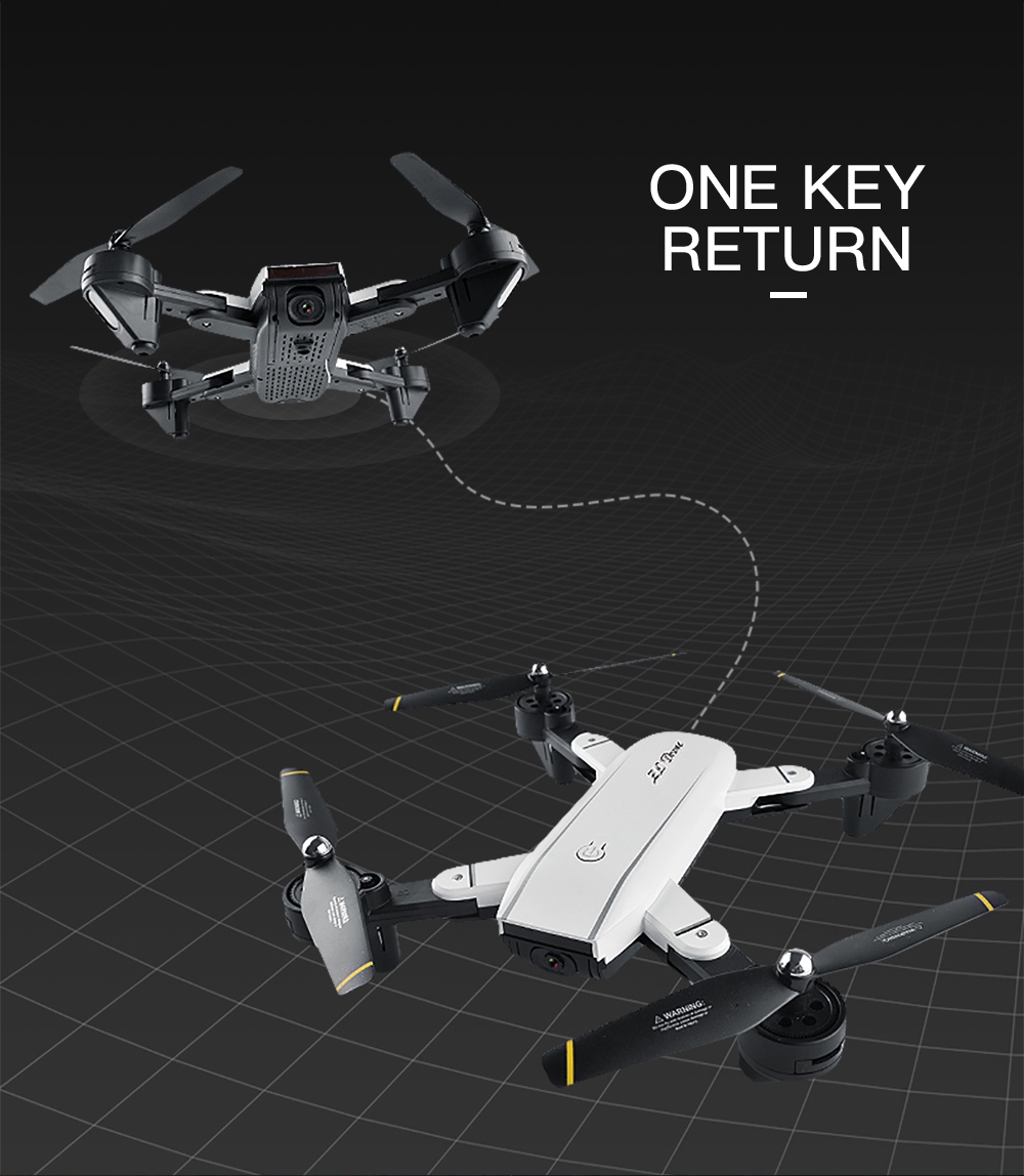 SG700 Wifi FPV Foldable RC Drone with Optical Flow Positioning 2MP HD Camera RTF - White