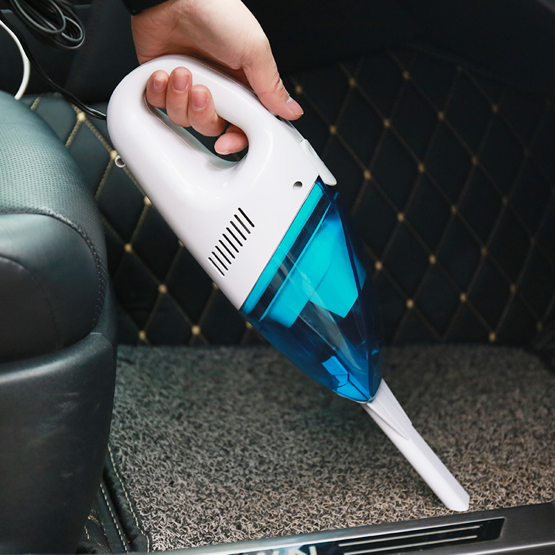 Car Vacuum Cleaner 60W Dual-use Portable Handheld Lightweight Auto Cleaner - Blue
