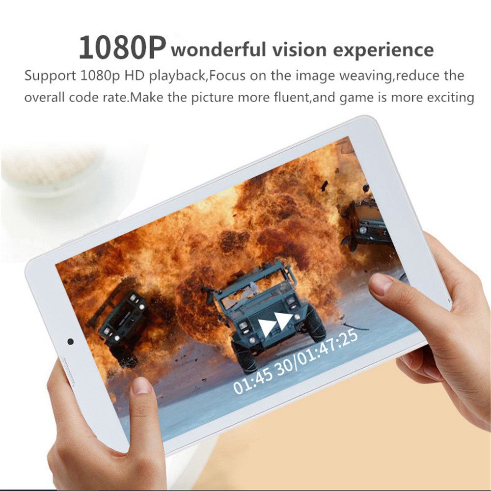 Binai G808 Pro 4G Phablet MTK6753 Octa Core 8" IPS Screen 1920*1200 Android 7.0 3GB DDR3 32GB eMMC - Gold