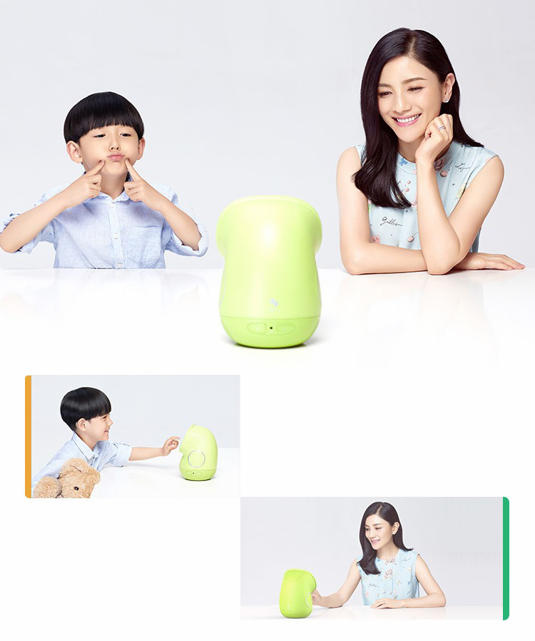 Original Pudding BeanQ Smart Robot Mobile Version Learning English Video Call Early Education Machine - Green