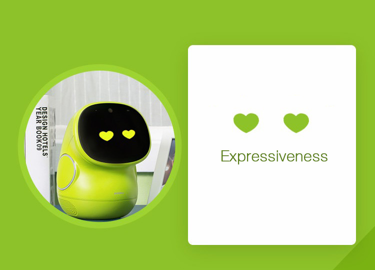 Original Pudding BeanQ Smart Robot Mobile Version Learning English Video Call Early Education Machine - Green