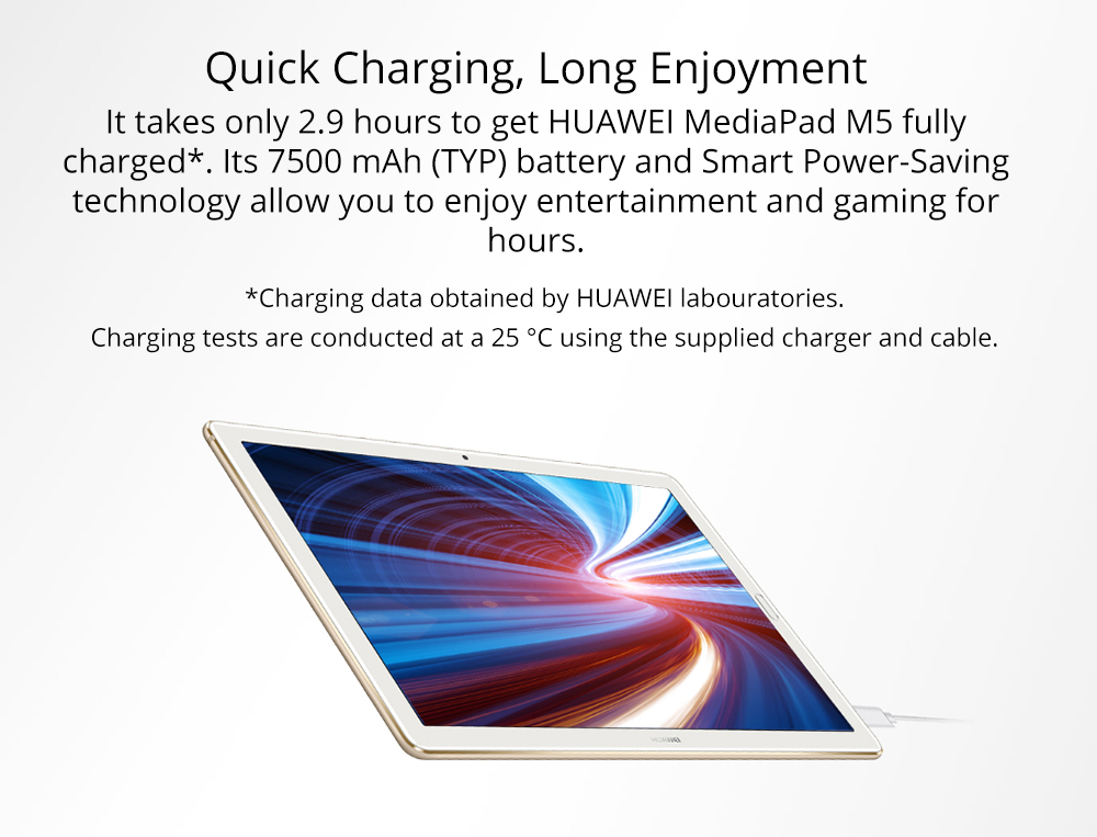 Huawei M5 WiFi Tablet PC Hisilicon Kirin 960s Octa Core 10.8" IPS 2K Screen 2560*1600 Android 8.0 4GB RAM 64GB ROM - Gold