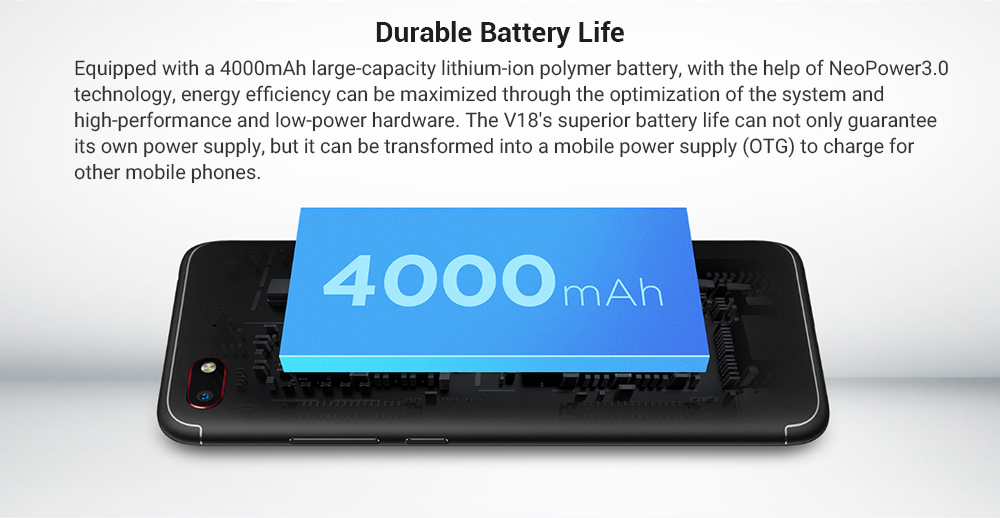 Nubia V18 6.01 Inch 4G LTE Smartphone Snapdragon 625 4GB 64GB 13.0MP Camera Nubia UI 5.1 4000mAh Face ID 18:9 FHD+ Full Screen OTG - Black