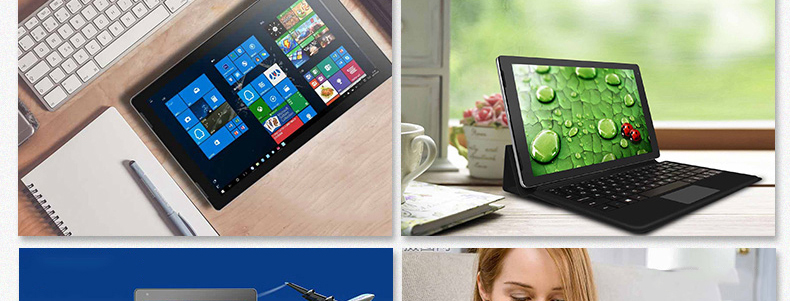 Jumper EZpad 7 Tablet Intel Cherry Trail X5 Z8350 Quad Core 10.1 inch 1920*1080 Windows 10 4GB RAM 64GB ROM - Black+Gray