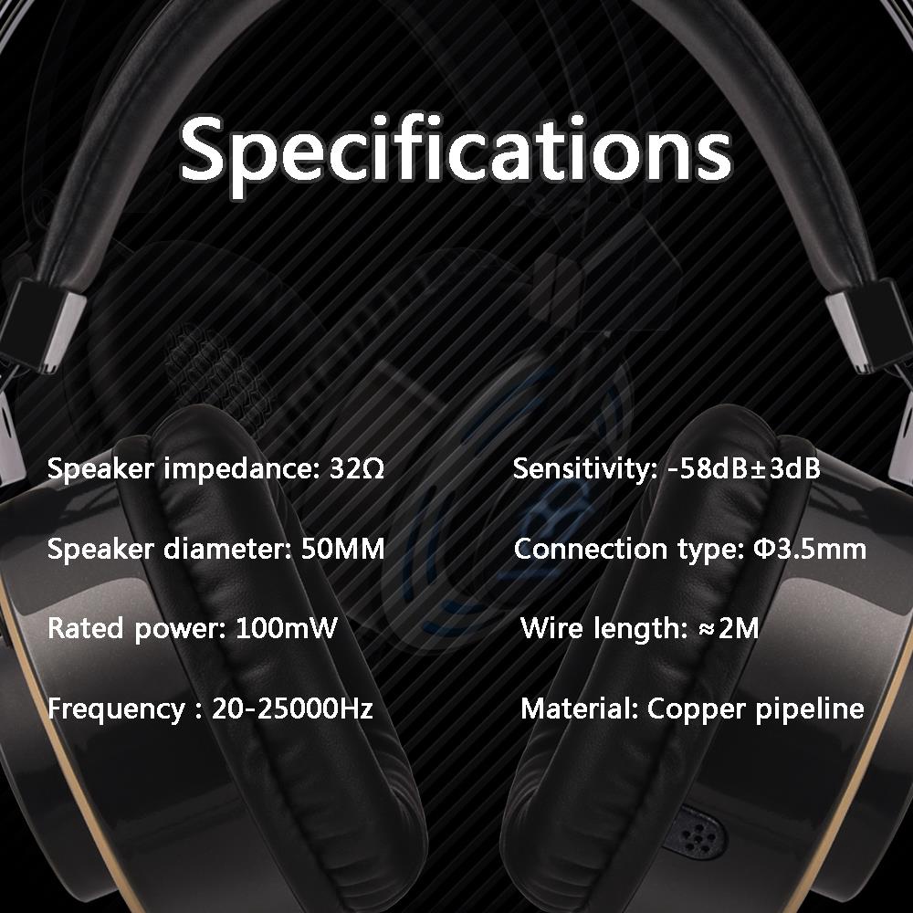 M5 Gaming Headset with Mic 3.5mm+USb Interface Glowing - Black Silver