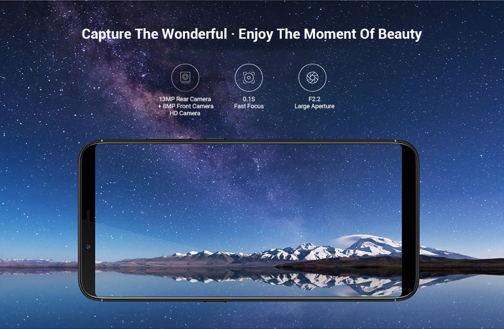 Nubia V18 6.01 Inch 4G LTE Smartphone Snapdragon 625 4GB 64GB 13.0MP Camera Nubia UI 5.1 4000mAh Face ID 18:9 FHD+ Full Screen OTG - Black