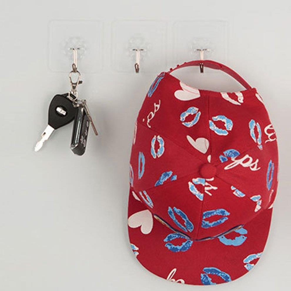 Adhesive Waterproof Hook Wall Hook Kitchen Bathroom Wall Hanger Organizer