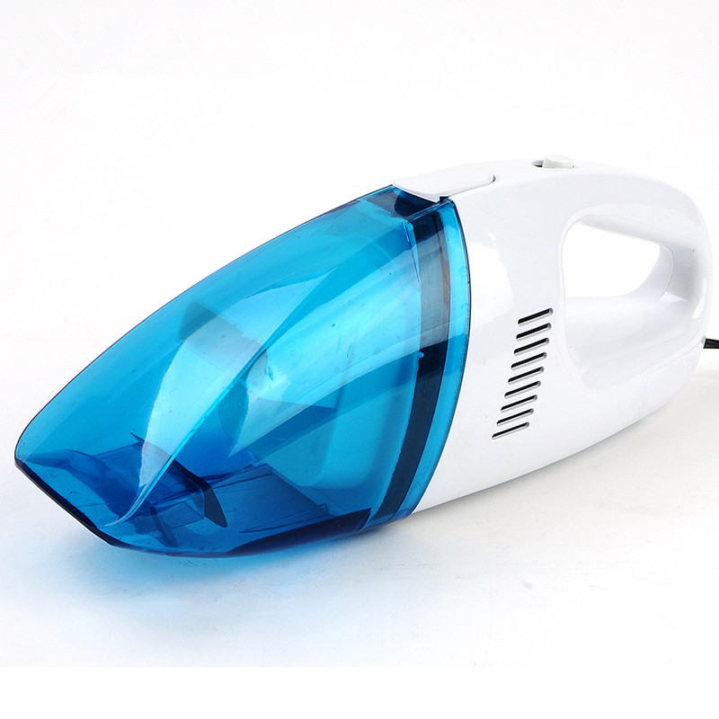 Car Vacuum Cleaner 60W Dual-use Portable Handheld Lightweight Auto Cleaner - Blue