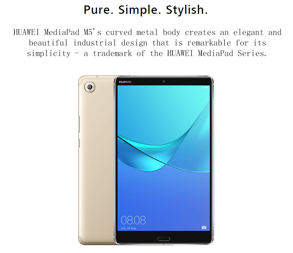 Huawei M5 Wifi Tablet PC Hisilicon Kirin 960 Octa Core 8.4" IPS 2K Screen 2560*1600 Android 8.0 4GB RAM 64GB ROM - Gold
