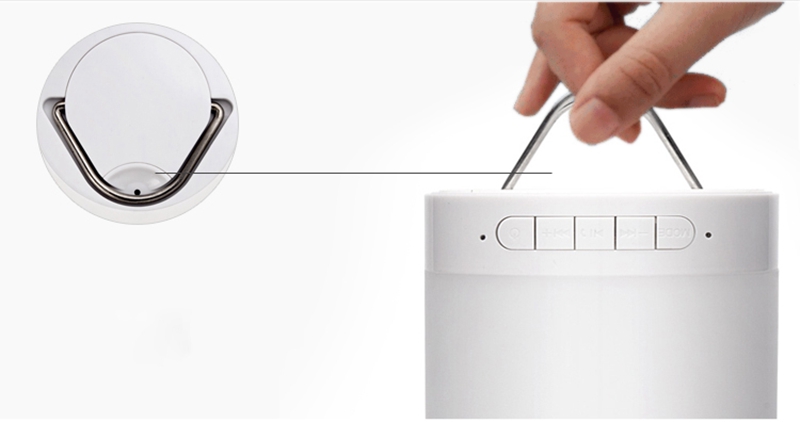 Geekbes S17A Cylindrical Smart Music Light Bluetooth 3.0 APP Control 3.5mm USB Smart Touch Adjustment 6 Ambient Lights 3 White Lights - White