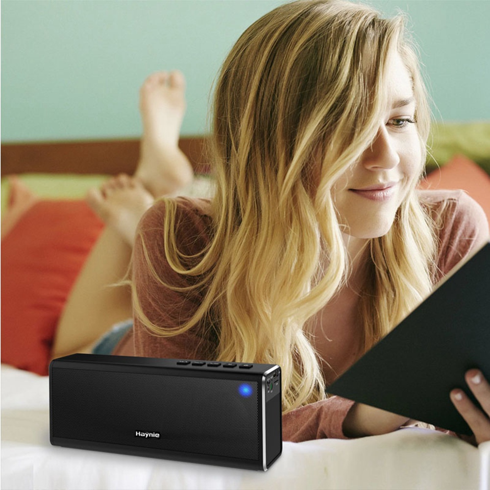 Haynie PN-19 Bluetooth Speaker Super Bass 20W 4000mAh Battery Portable Metal HIFI - Black