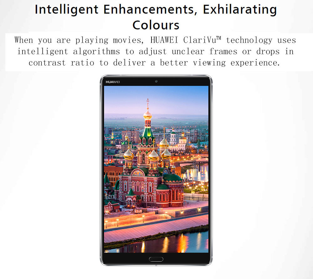 Huawei M5 Wifi Tablet PC Hisilicon Kirin 960 Octa Core 8.4" IPS 2K Screen 2560*1600 Android 8.0 4GB RAM 64GB ROM - Gold