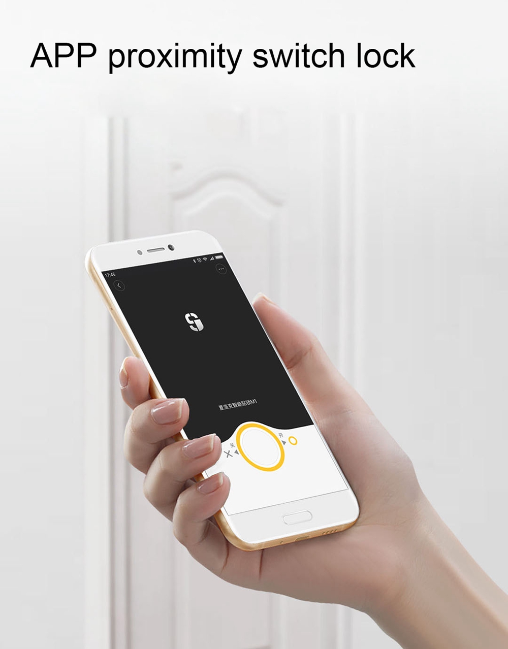 Xiaomi Sherlock Smart Lock M1 App Control Indoor Touchable 3M Glue Built-in MJSC Chips App Virtual Key 3800mAh Li Battery -Left Hand Door