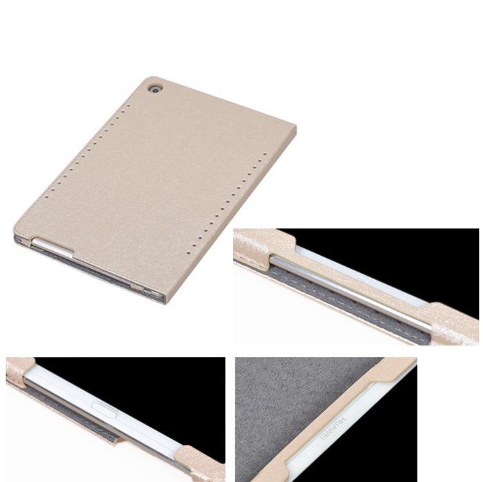Protective Leather Case With Kickstand Armband Function For Huawei M5 10.8 Inch Tablet PC - Black