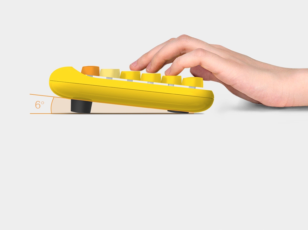 Mijia Youpin LoFree Dot Bluetooth Mechanical Keyboard B.Duck Little Yellow Duck Three-Piece Backlight - Yellow