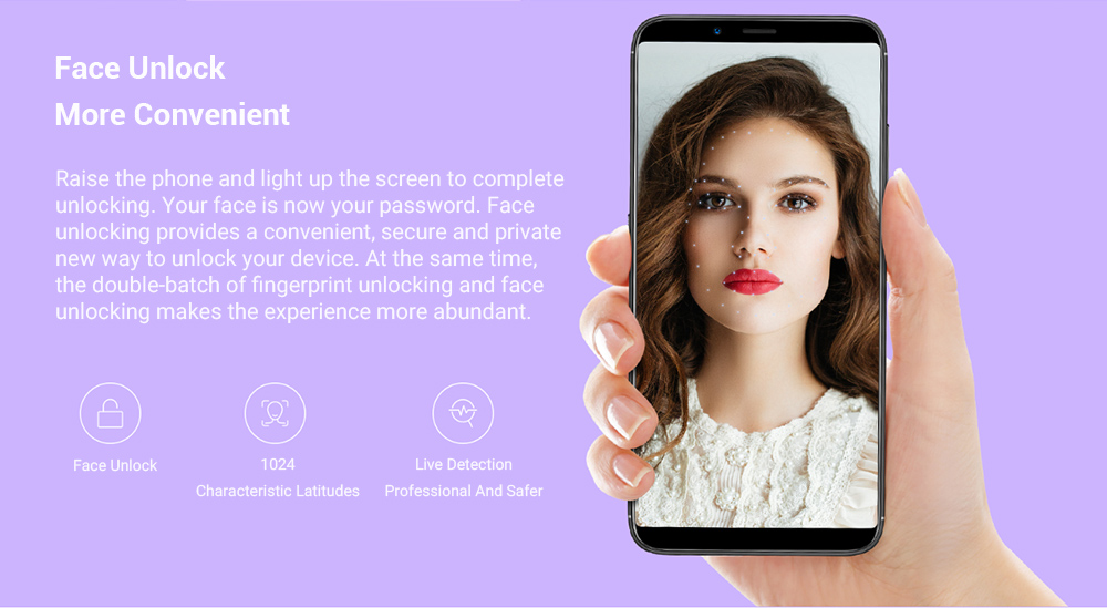 Nubia V18 6.01 Inch 4G LTE Smartphone Snapdragon 625 4GB 64GB 13.0MP Camera Nubia UI 5.1 4000mAh Face ID 18:9 FHD+ Full Screen OTG - Black