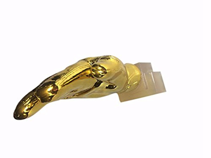12" Height Soccer Football Resin Goalkeeper Golden Glove Award World Cup Trophy Decoration - Gold